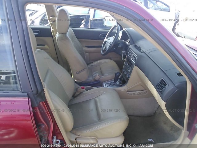 JF1SG65693H741103 - 2003 SUBARU FORESTER 2.5XS წითელი ფოტო 5