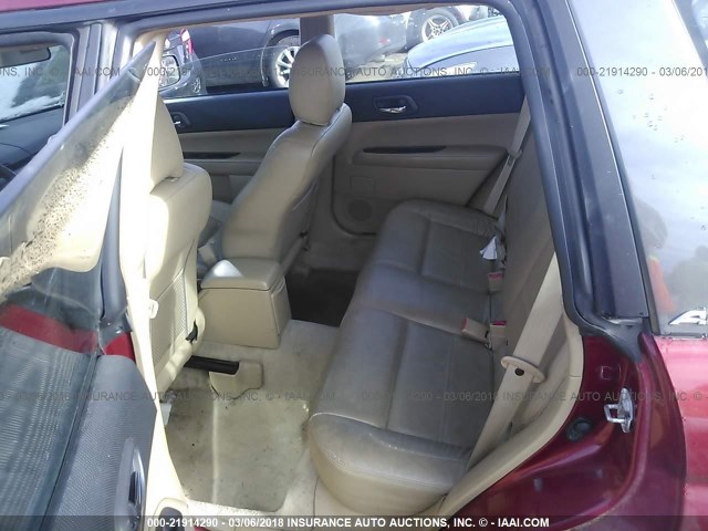JF1SG65693H741103 - 2003 SUBARU FORESTER 2.5XS წითელი ფოტო 8