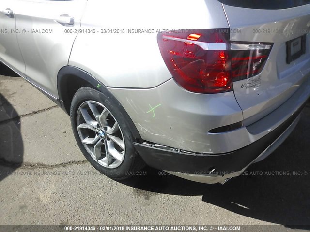 5UXWX7C50BL730898 - 2011 BMW X3 XDRIVE35I Champagne photo 6