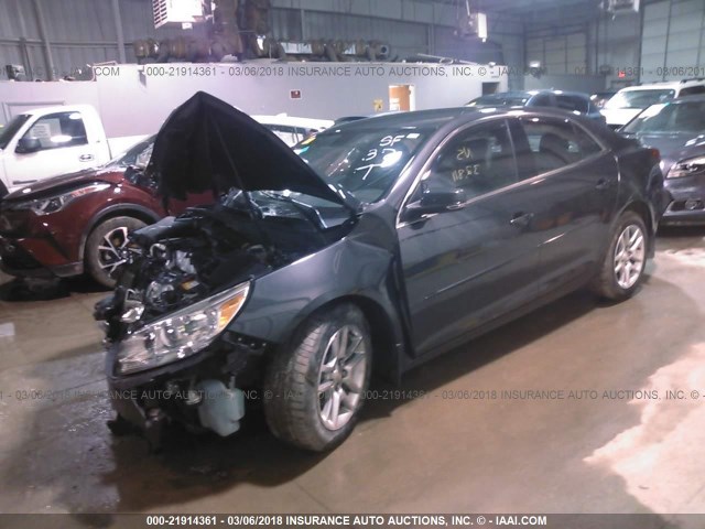 1G11C5SL6EF172398 - 2014 CHEVROLET MALIBU 1LT BLACK photo 2