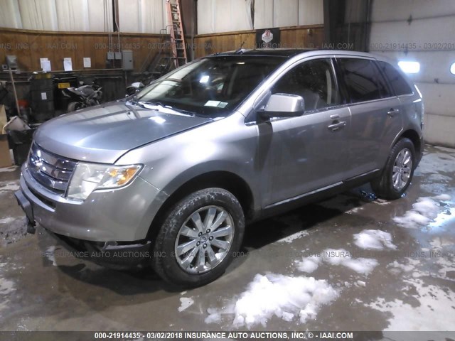 2FMDK49C38BB19490 - 2008 FORD EDGE LIMITED GRAY photo 2