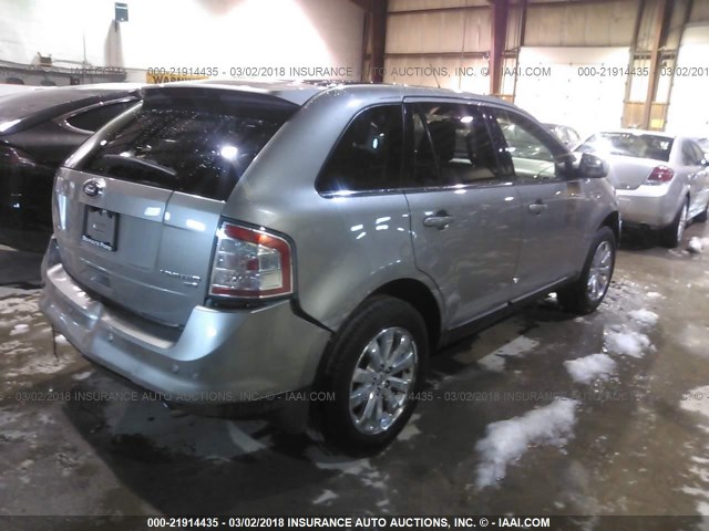 2FMDK49C38BB19490 - 2008 FORD EDGE LIMITED GRAY photo 4