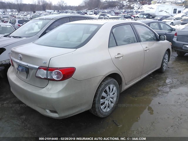 2T1BU4EE7DC037292 - 2013 TOYOTA COROLLA S/LE TAN photo 4