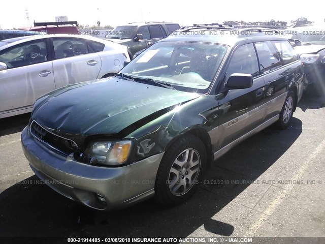 4S3BH675337627843 - 2003 SUBARU LEGACY OUTBACK AWP 绿色 照片 2