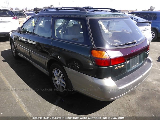 4S3BH675337627843 - 2003 SUBARU LEGACY OUTBACK AWP 绿色 照片 3