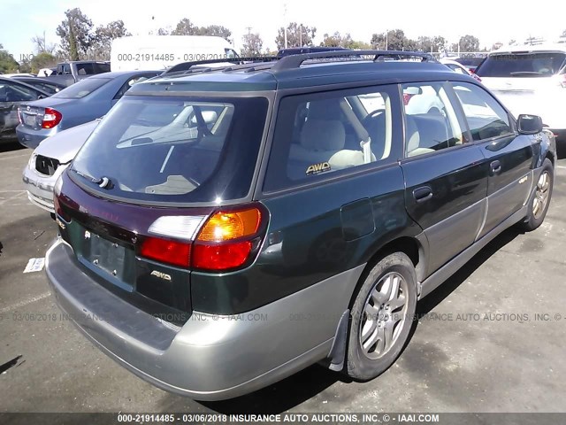 4S3BH675337627843 - 2003 SUBARU LEGACY OUTBACK AWP 绿色 照片 4