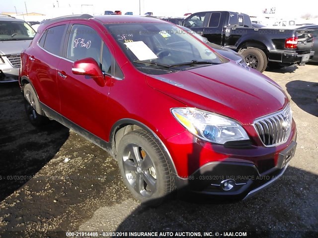 KL4CJBSB3EB676470 - 2014 BUICK ENCORE CONVENIENCE MAROON photo 1