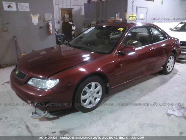 19UYA2252WL013118 - 1998 ACURA 3.0CL MAROON photo 2