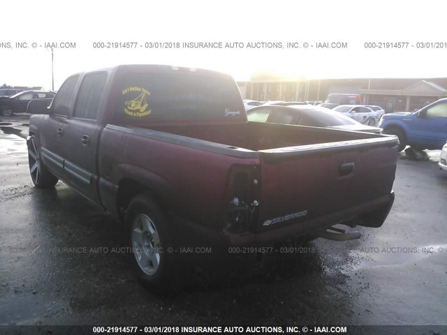 2GCEC13T961233073 - 2006 CHEVROLET SILVERADO C1500 MAROON photo 3