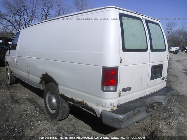 1FTSS34F5YHB28511 - 2000 FORD ECONOLINE E350 SUPER DUTY VAN WHITE photo 3