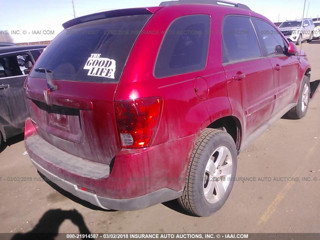 2CKDL63FX66117900 - 2006 PONTIAC TORRENT RED photo 4