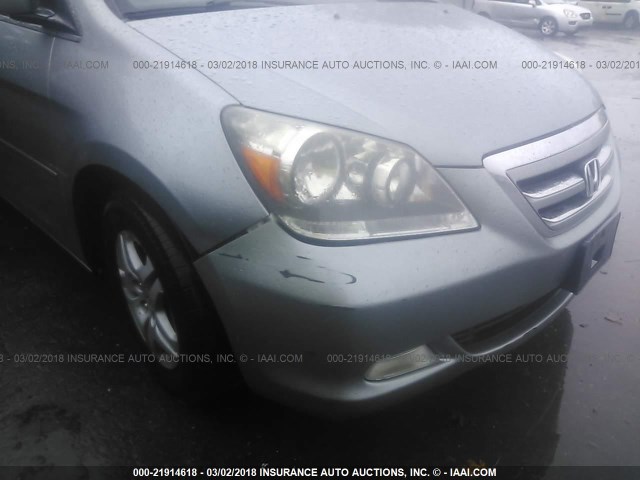 5FNRL38657B035749 - 2007 HONDA ODYSSEY EXL ნაცრისფერი ფოტო 6