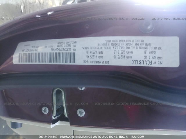 2C3CCAEG7GH304565 - 2016 CHRYSLER 300C PURPLE photo 9