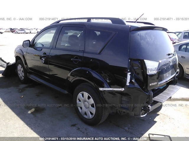 JA4AS2AW8BU028065 - 2011 MITSUBISHI OUTLANDER ES 黑色 照片 3