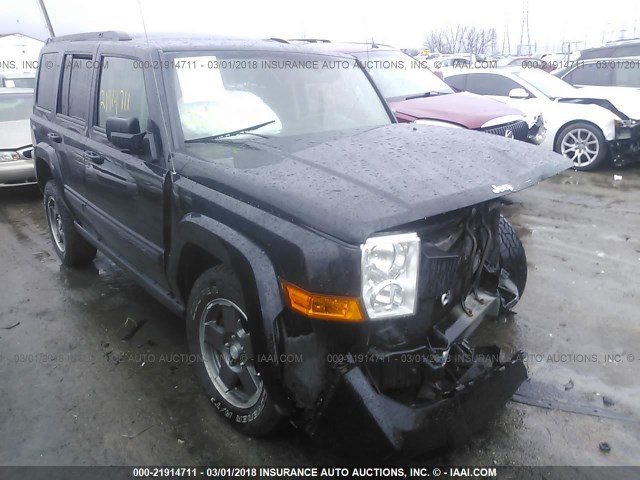 1J8HG48N08C163434 - 2008 JEEP COMMANDER SPORT შავი ფოტო 1