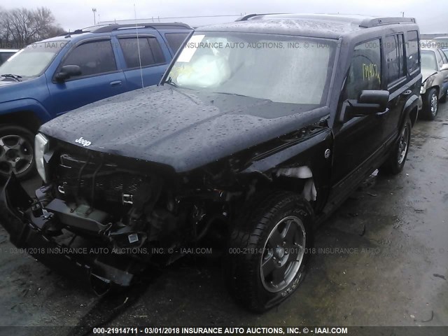 1J8HG48N08C163434 - 2008 JEEP COMMANDER SPORT შავი ფოტო 2