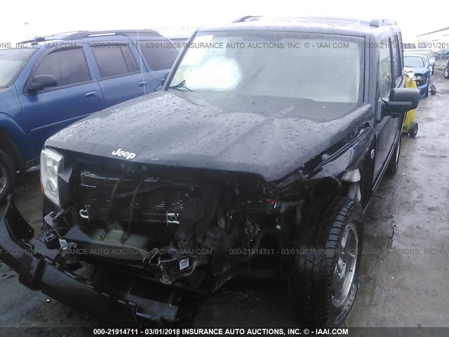1J8HG48N08C163434 - 2008 JEEP COMMANDER SPORT შავი ფოტო 6