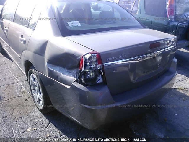 1G1ZS58F17F286271 - 2007 CHEVROLET MALIBU LS 棕色 照片 6