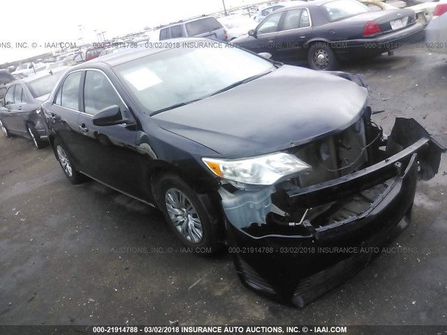 4T1BF1FK0CU096310 - 2012 TOYOTA CAMRY SE/LE/XLE BLACK photo 1