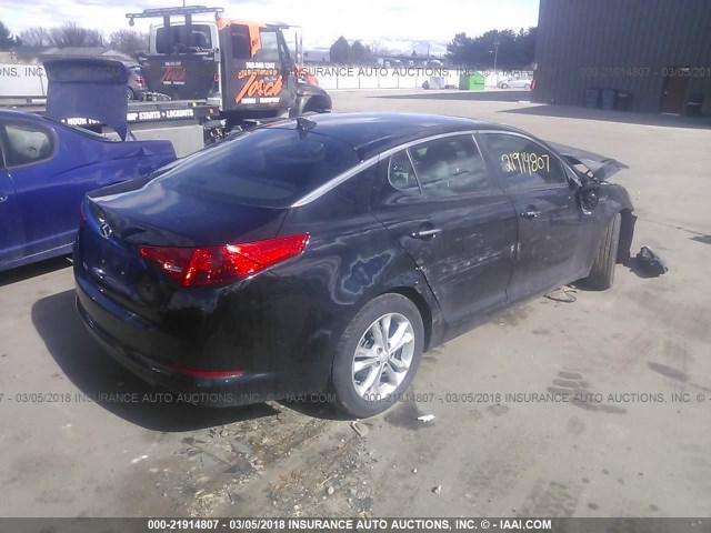 5XXGN4A75CG054836 - 2012 KIA OPTIMA EX BLACK photo 4