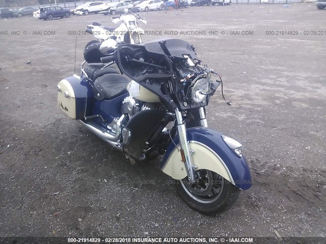 56KTCAAAXF3328982 - 2015 INDIAN MOTORCYCLE CO. CHIEFTAIN BLUE photo 1