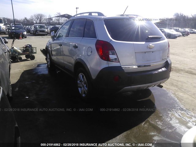 3GNAL2EK7DS640410 - 2013 CHEVROLET CAPTIVA LS 银色 照片 3