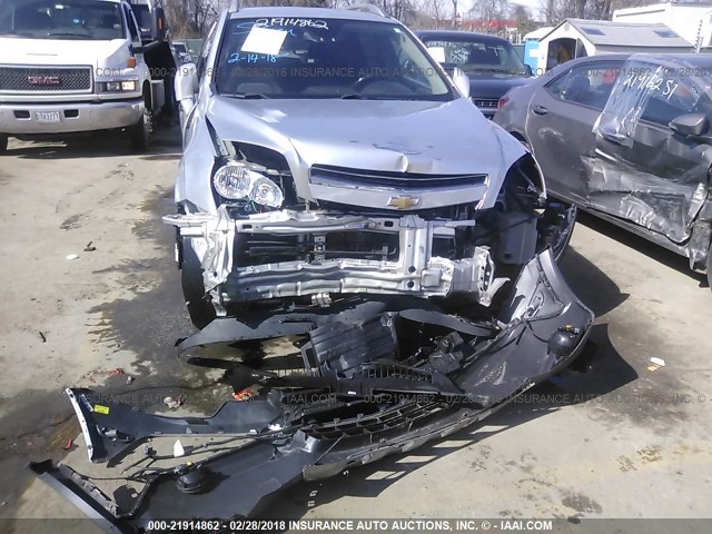 3GNAL2EK7DS640410 - 2013 CHEVROLET CAPTIVA LS SILVER photo 6