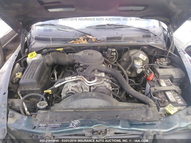 1B7GG22Y7WS755393 - 1998 DODGE DAKOTA GREEN photo 10