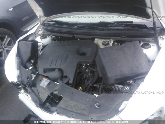 1G1ZC5EU8CF170253 - 2012 CHEVROLET MALIBU 1LT WHITE photo 10