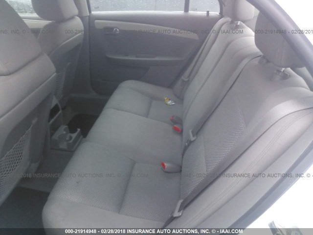 1G1ZC5EU8CF170253 - 2012 CHEVROLET MALIBU 1LT WHITE photo 8