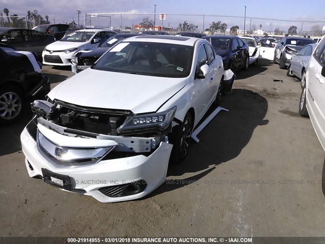 19UDE2F82GA003113 - 2016 ACURA ILX PREMIUM STYLE/TECH STYLE WHITE photo 2