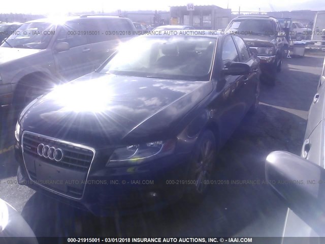 WAUDFAFL8AN063016 - 2010 AUDI A4 PREMIUM BLACK photo 2