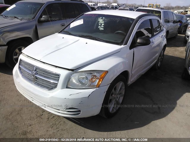 1B3CB5HA3BD108580 - 2011 DODGE CALIBER HEAT WHITE photo 2