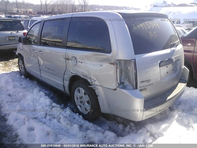 2D4RN4DE8AR211768 - 2010 DODGE GRAND CARAVAN SE SILVER photo 3