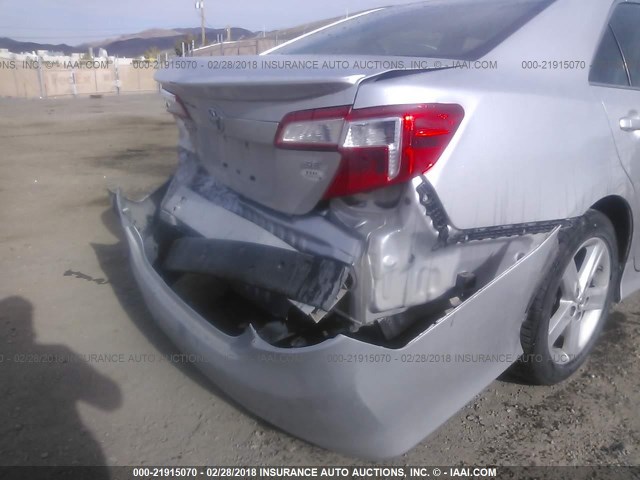 4T1BF1FK5DU693440 - 2013 TOYOTA CAMRY L/SE/LE/XLE SILVER photo 6