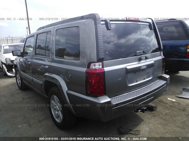 1J8HH48K78C159285 - 2008 JEEP COMMANDER SPORT ნაცრისფერი ფოტო 3