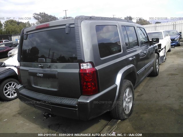 1J8HH48K78C159285 - 2008 JEEP COMMANDER SPORT ნაცრისფერი ფოტო 4