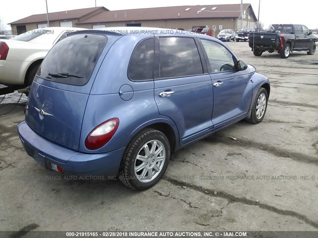 3A4FY58BX6T336525 - 2006 CHRYSLER PT CRUISER TOURING BLUE photo 4