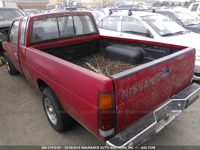 1N6ND16S1GC426195 - 1986 NISSAN D21 KING CAB RED photo 3