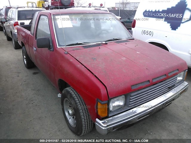 1N6ND16S1GC426195 - 1986 NISSAN D21 KING CAB RED photo 6