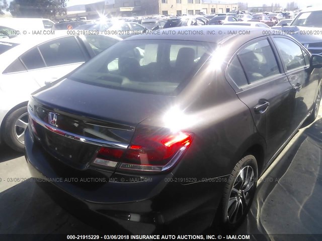 2HGFB2F93DH511839 - 2013 HONDA CIVIC EXL BROWN photo 4