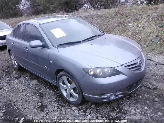 JM1BK323741179147 - 2004 MAZDA 3 S GRAY photo 1