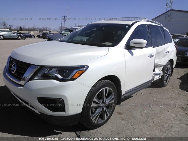 5N1DR2MM2HC902686 - 2017 NISSAN PATHFINDER S/SV/SL/PLATINUM 白色 照片 2