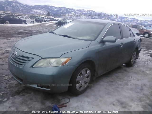 4T1BE46K48U739060 - 2008 TOYOTA CAMRY CE/LE/XLE/SE GREEN photo 2