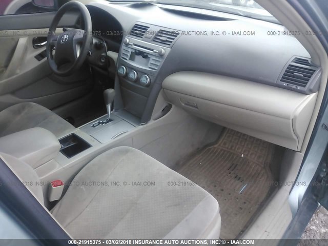 4T1BE46K48U739060 - 2008 TOYOTA CAMRY CE/LE/XLE/SE GREEN photo 5