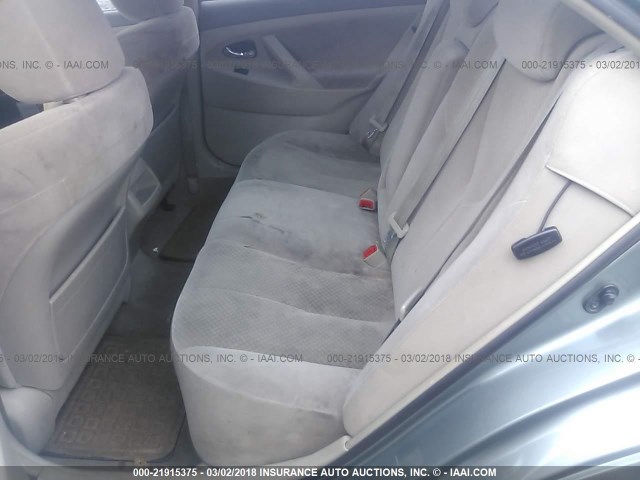 4T1BE46K48U739060 - 2008 TOYOTA CAMRY CE/LE/XLE/SE GREEN photo 8