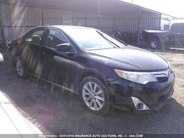 4T1BF1FK7CU157829 - 2012 TOYOTA CAMRY SE/LE/XLE BLACK photo 1