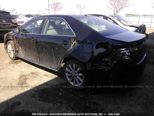 4T1BF1FK7CU157829 - 2012 TOYOTA CAMRY SE/LE/XLE BLACK photo 3
