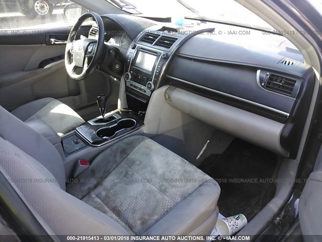 4T1BF1FK7CU157829 - 2012 TOYOTA CAMRY SE/LE/XLE BLACK photo 5