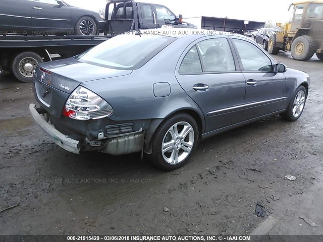 WDBUF87J86X191498 - 2006 MERCEDES-BENZ E 350 4MATIC GRAY photo 4